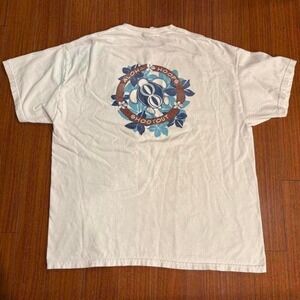 vintage? hanes beefy tag faded white Aloha Hoops Shootout graphic t-shirt
